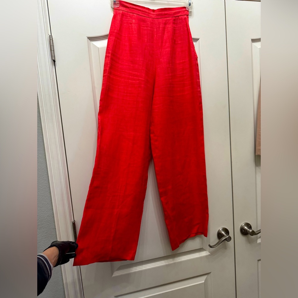 Vintage Vilma Alexander by Lady Vinaff Palazzo Linen Pants 
Size 4
100% Linen